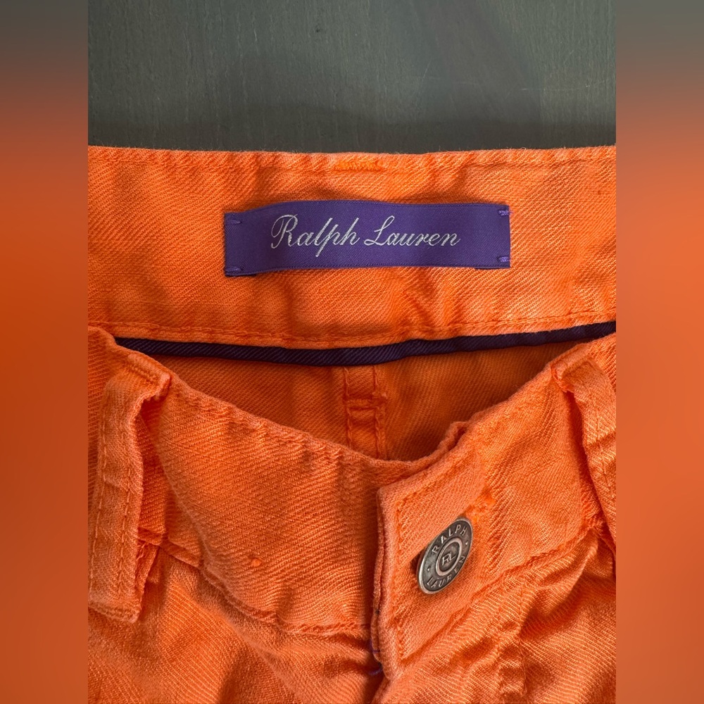 Ralph Lauren Purple Label Orange Pants - Picture 4 of 10